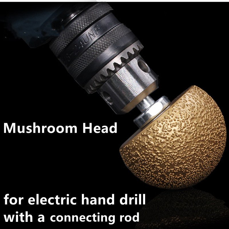 Diamond Brazing Mushroom Head Polishing Stone Pebble Cobblestone Marble Abrasive Tool