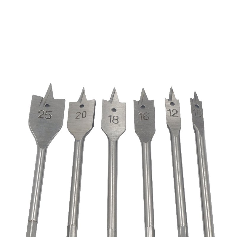 Professional High Carbon Steel Hex Shank Spade Bits Flat Boring Bit Wood Drill Bit Set