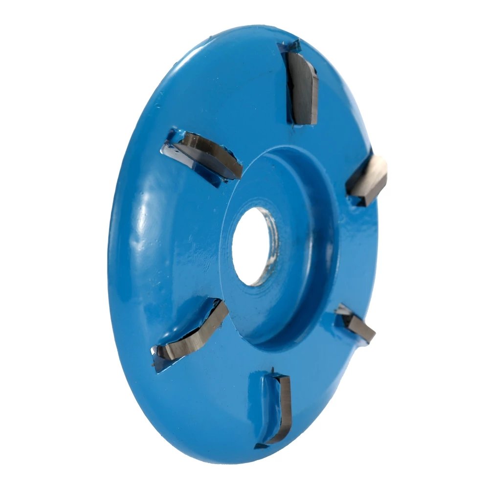 90mm Six Teeth Power Wood Carving Disc Tool Milling Cutter for 16mm / 22.23mm Bore Aperture Angle Grinder Milling Cutter Flat