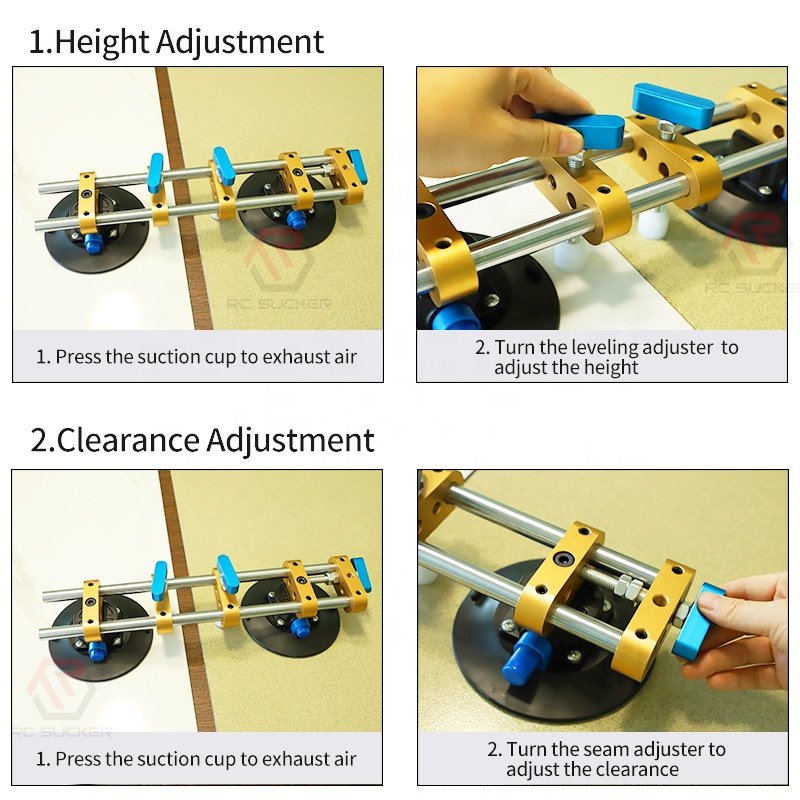 Vacuum Seam Setter Hand Tools for Stone Granite Ceramic Tile Jointing Leveling Suction Cups