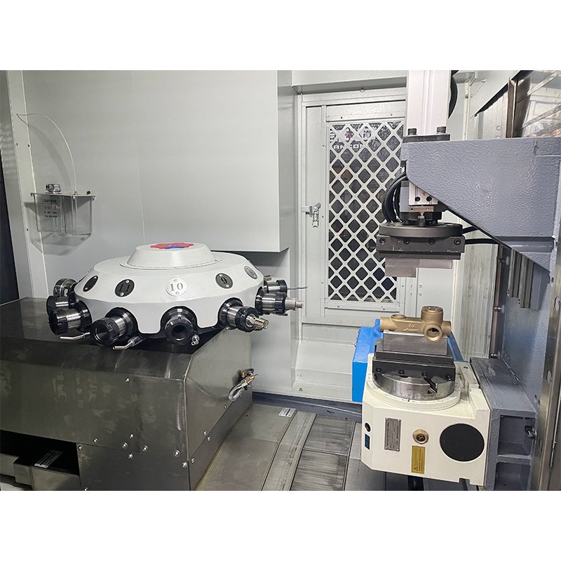 CNC Turret Twelve Spindles Compound Tapping Drilling Milling Machine With 12 Tools meet the processing needs different product