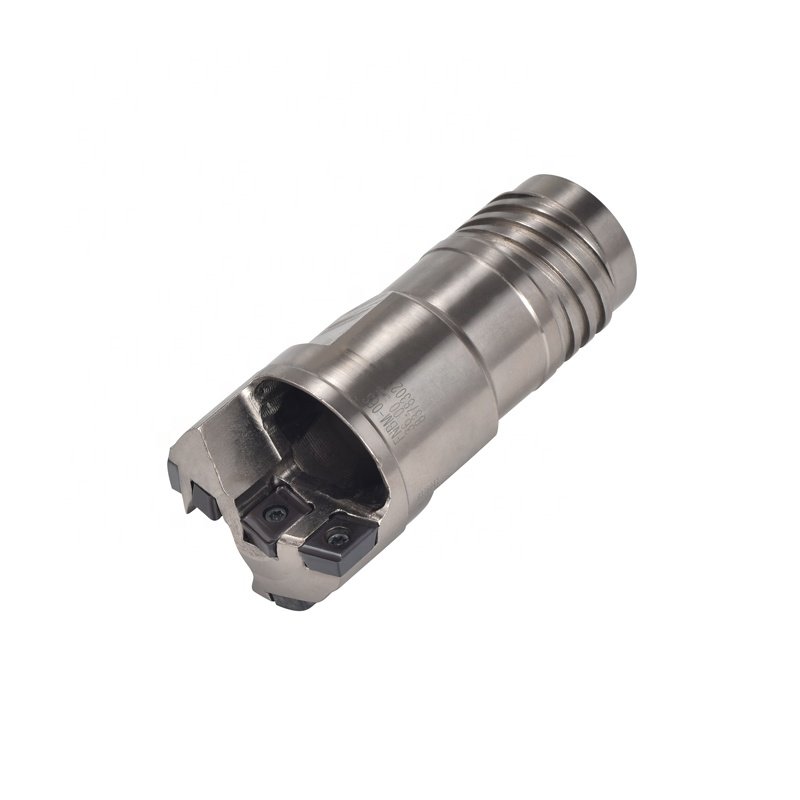 Single tube BTA drilling tool deep hole index gun drill BTA head with inserts
