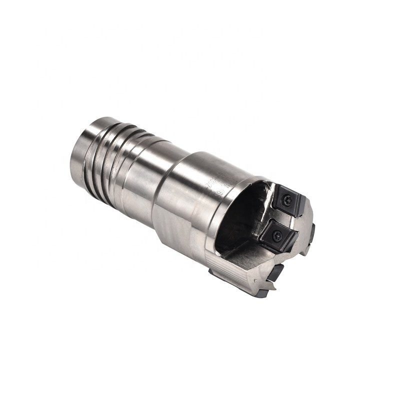 Single tube BTA drilling tool deep hole index gun drill BTA head with inserts