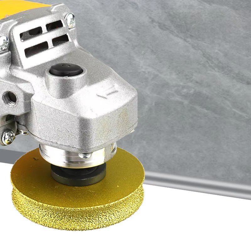 1Pcs Bore 20mm Diameter 3Inch/75mm Dry Vacuum Brazed Diamond Grinding Wheel Edge Profile Grinding Disc Marble Granite