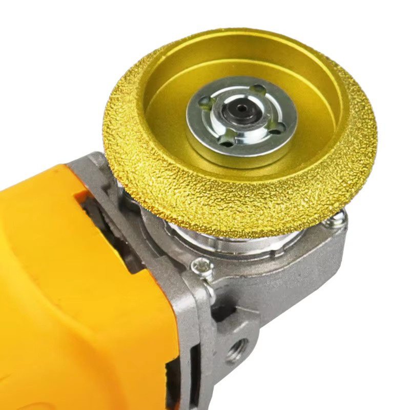 1Pcs Bore 20mm Diameter 3Inch/75mm Dry Vacuum Brazed Diamond Grinding Wheel Edge Profile Grinding Disc Marble Granite