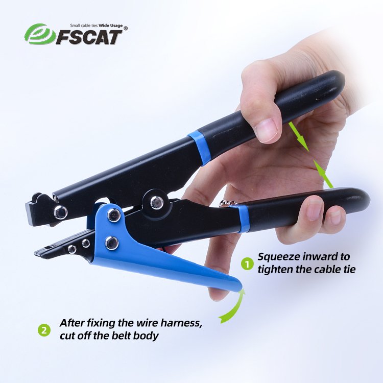 Fscat Manual Hand Tools Cable Harness Tool for Tying and Organizing Cable Management