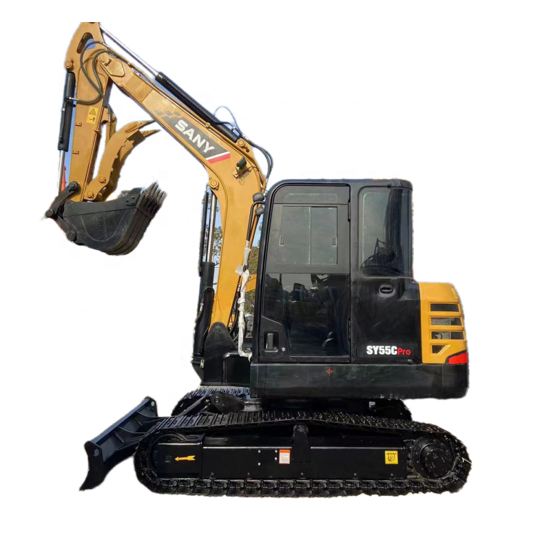 Good machine China brand SANY 55C 60C Mini Crawler used excavator small second hand 5 ton 6 ton digger