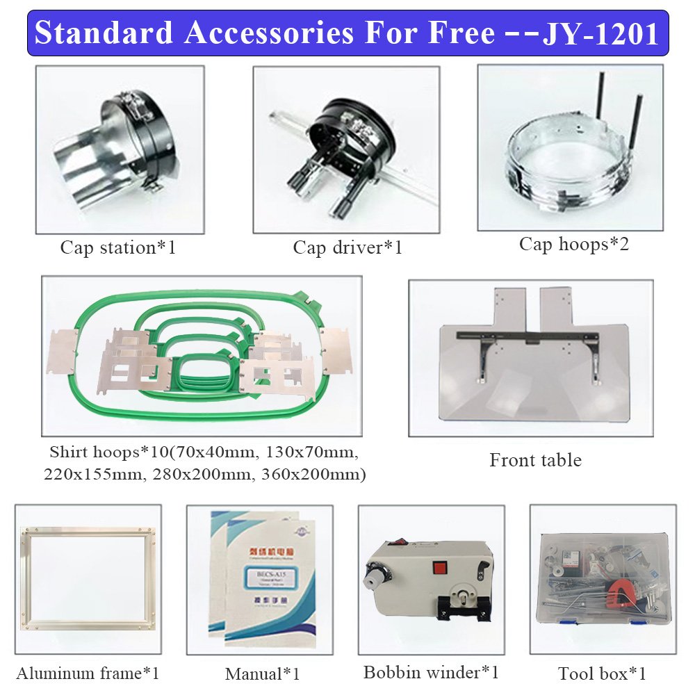 Yunfu Automatic Embroidery Machine High Quality User-Friendly for Home Use Compatible with Brother Tajima for Retail Print Shops