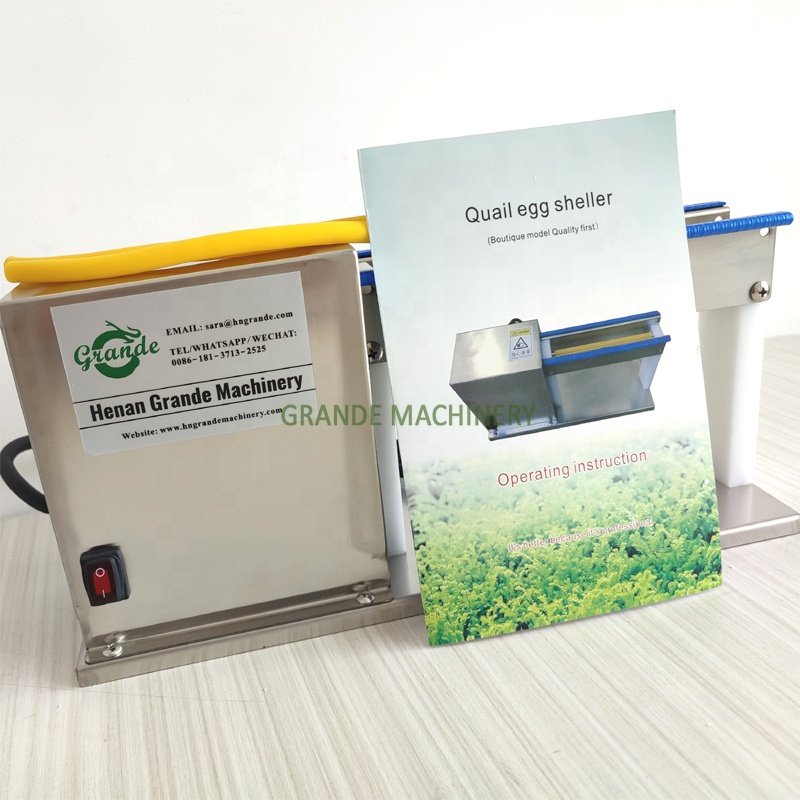 GRANDE Electric Home Use Small Mini Quail Egg Shell Peeling Removing Machine Quail Egg Peeler Machine Sheller for Sale