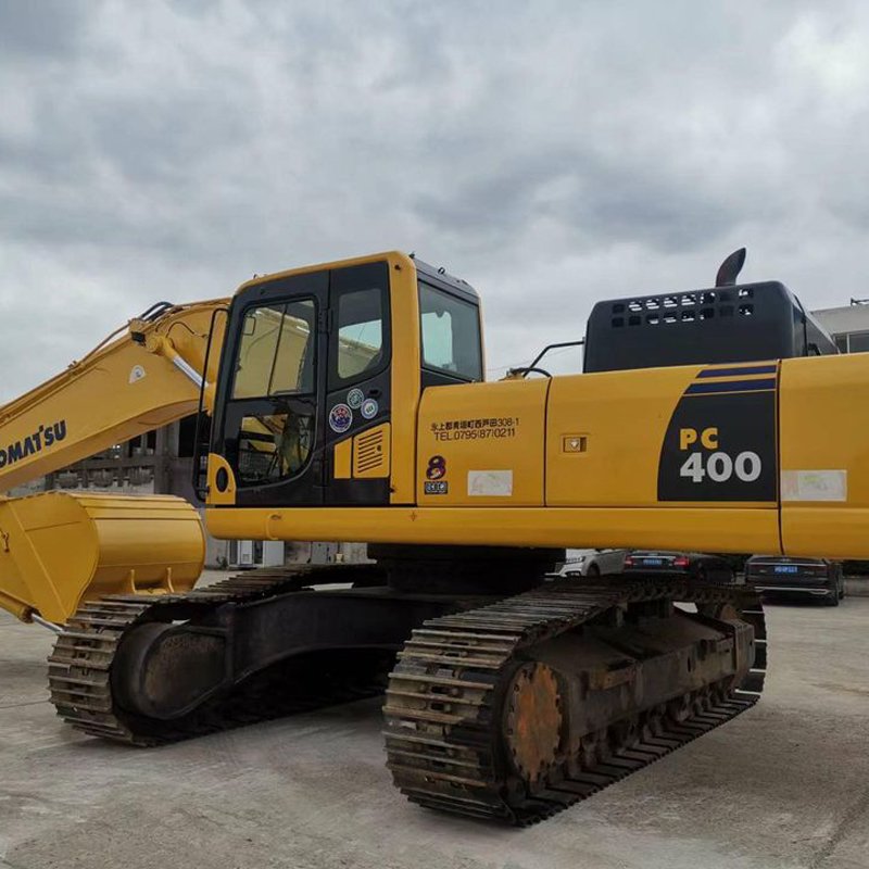 Low price Komatsu PC400 40ton crawler excavator with jack hammer, original painting Komatsu PC 400 digger in China