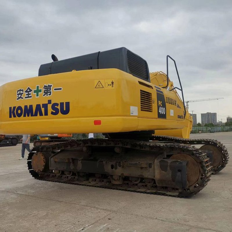 Low price Komatsu PC400 40ton crawler excavator with jack hammer, original painting Komatsu PC 400 digger in China