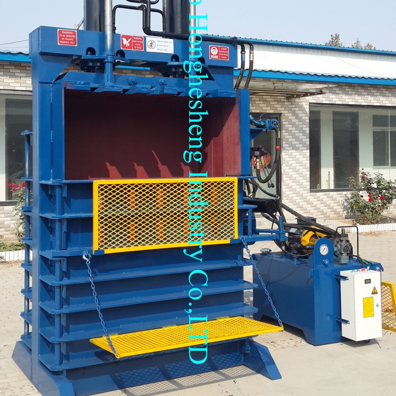 180 ton vertical waste Tyre Baling Machine/ tire baler press/ used tyre compression machine