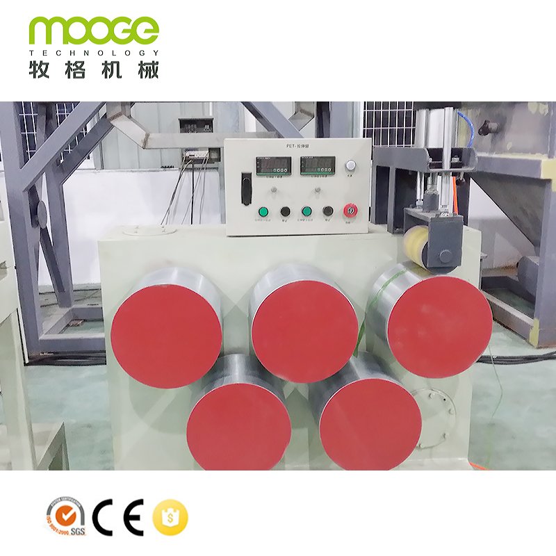 Plastic PET Recycling Plant PET Strap Making Machine / PET Package Strap Band Extrusion Line