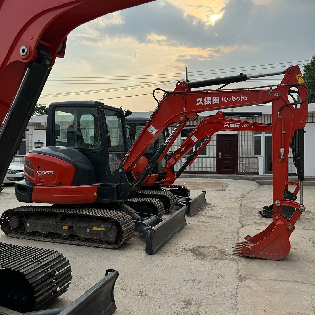 Good Performance used KUBOTA KX165 mini excavator 6 ton second hand hydraulic crawler small digger