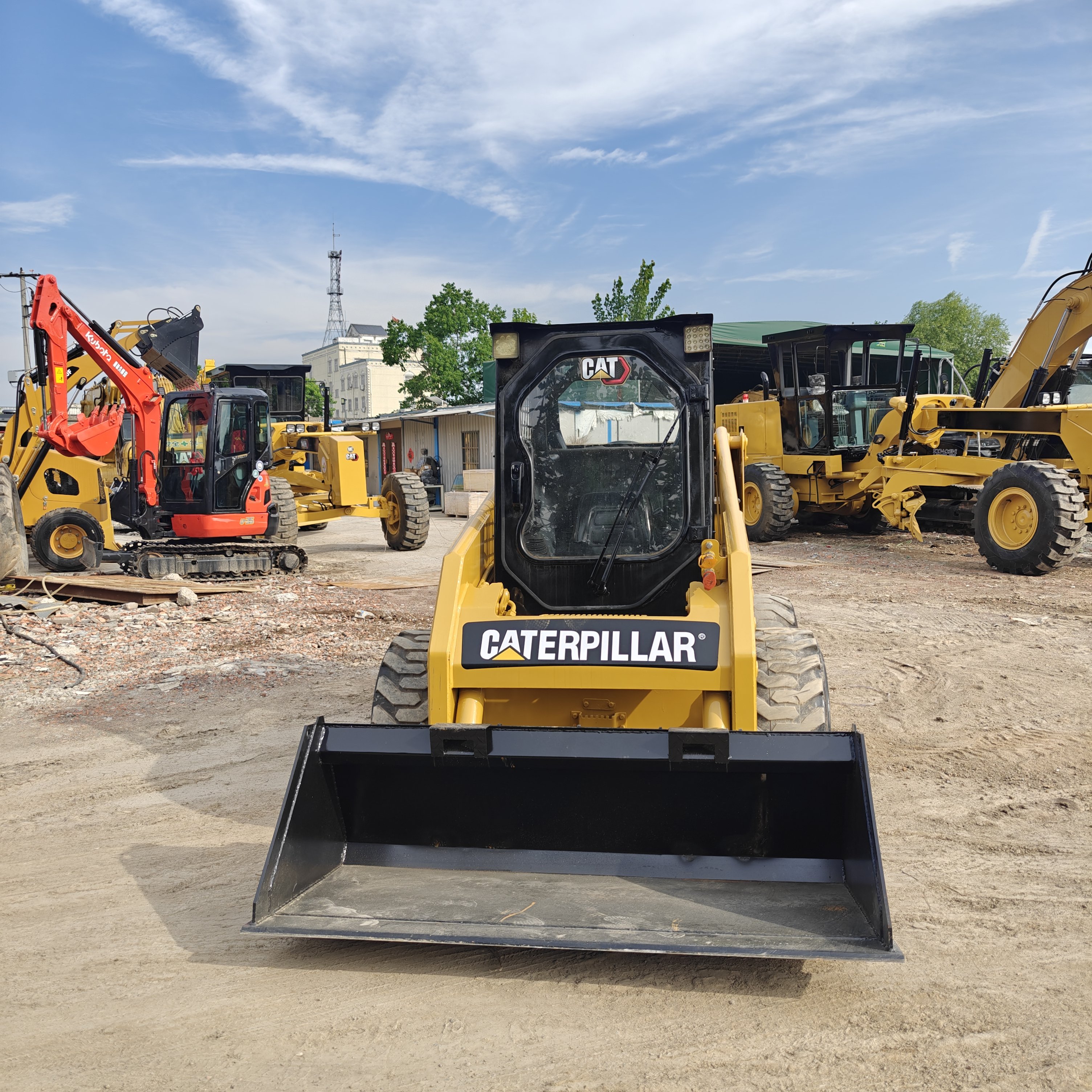 Multi Function Used Caterpillar Cat 246D 246C Skid Steer Loader Caterpillar Wheel Loaders