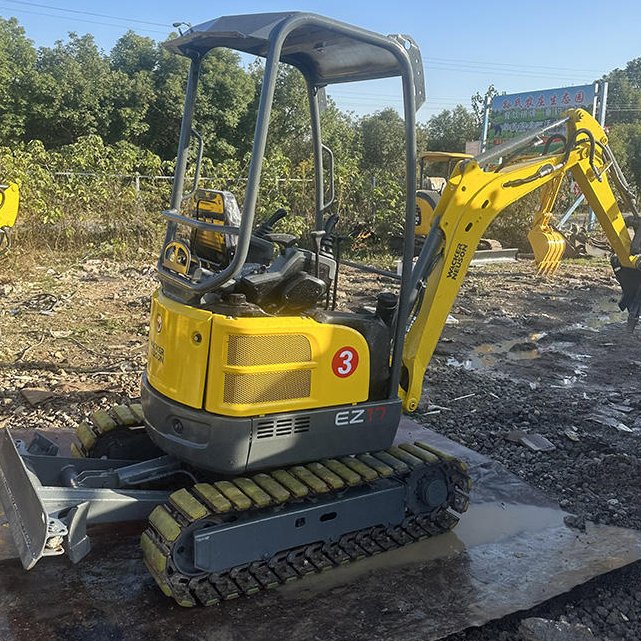 Wacker Neuson Ex17 Mini Excavator Original German Import 1 Ton Operating Weight Used Agricultural Machinery Low Price Sale