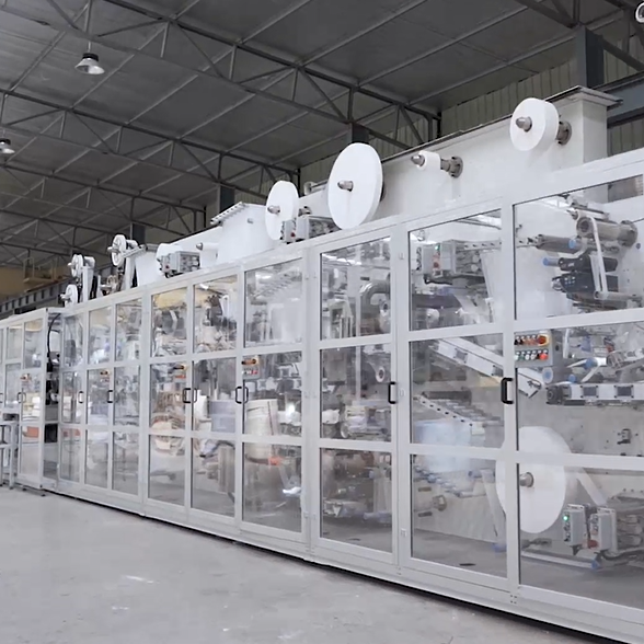 Welldone Cost-effective used small scale sanitary pads machine sanitary napkin machine pad production line