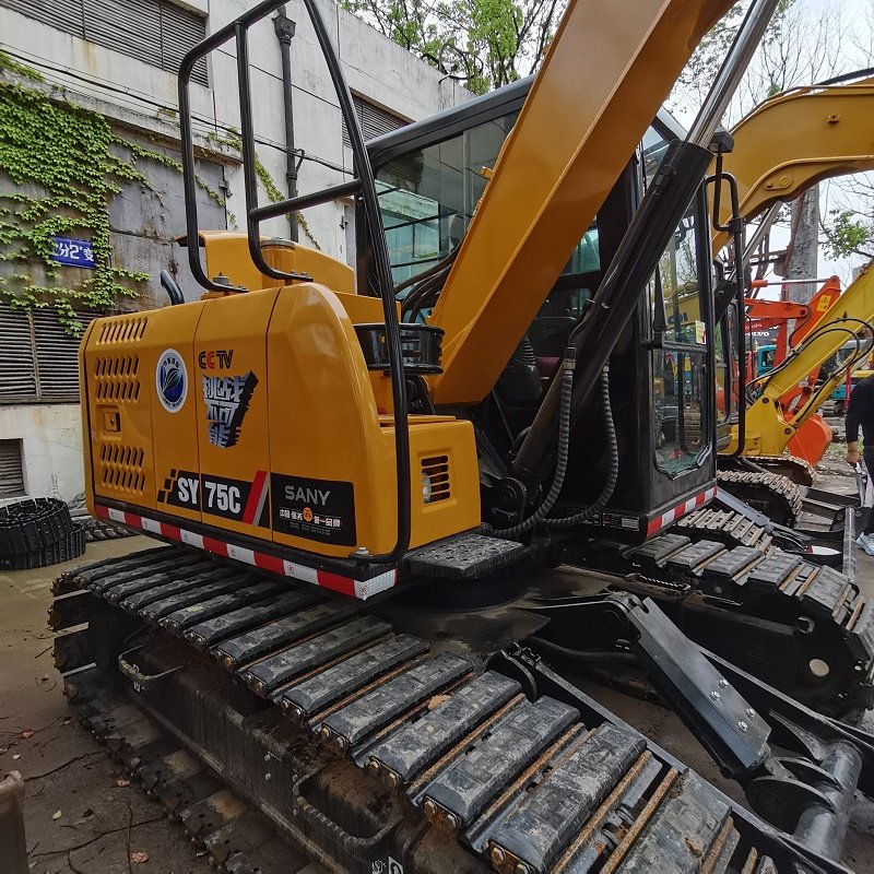 Excellent condition and cheap price second hand SANY SY75C excavator Low working hours used SANY SY75C excavator for sale