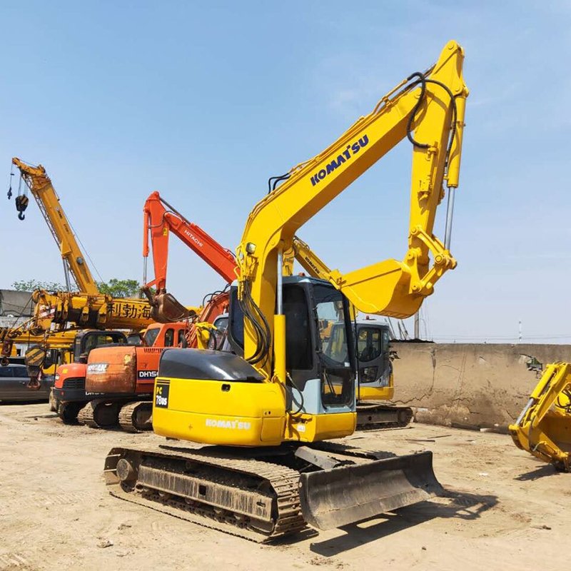 Japanese brand Komatsu pc78 used excavator 7 Tons small hydraulic crawler excavator PC78US-6