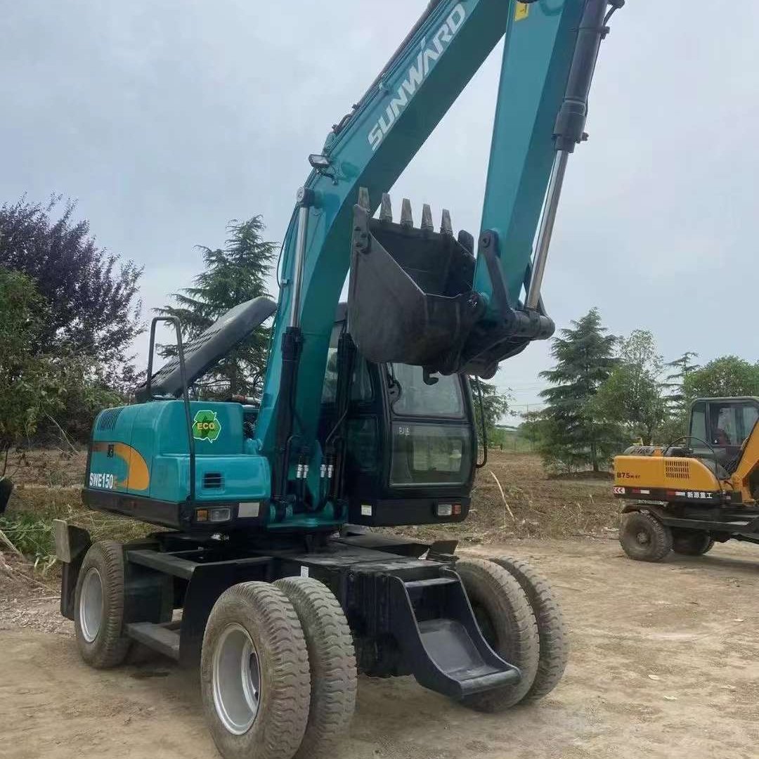Used wheeled excavator SWE 150w to China new products for sale mechanical wheeled SWE 150 cheap original factory
