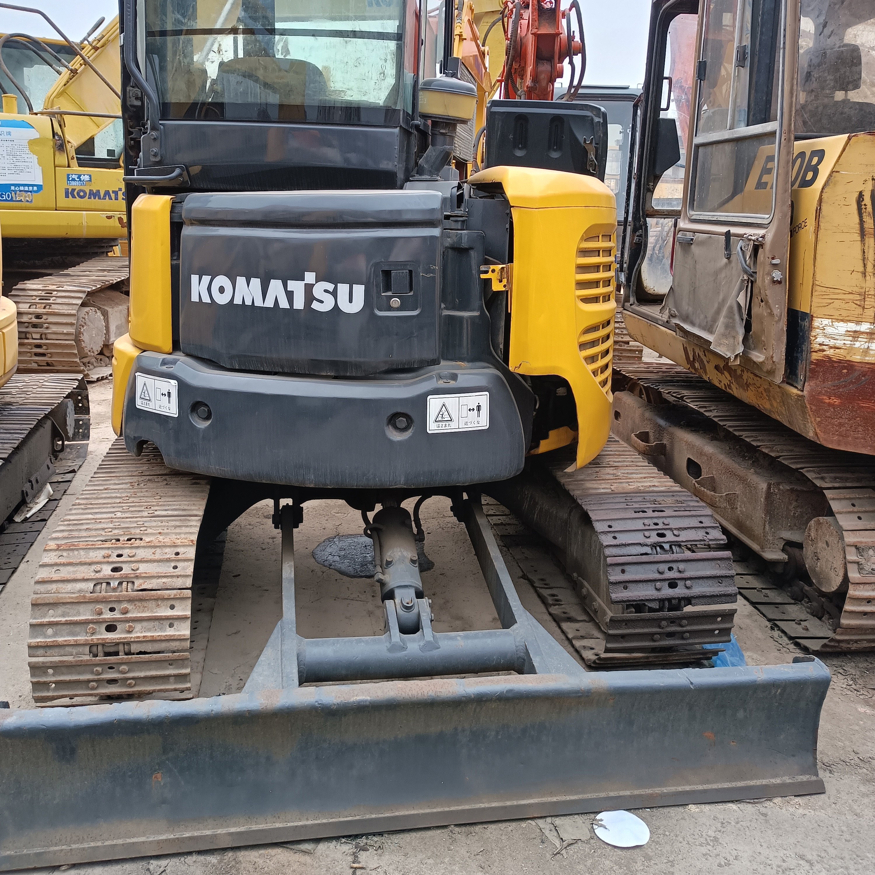 Used Japan Original Secondhand Kubota U55 U60 Kx135 Kx165-5 Komatsu PC56-7 PC60-8 PC70-8 Mini Digger Crawler Excavator