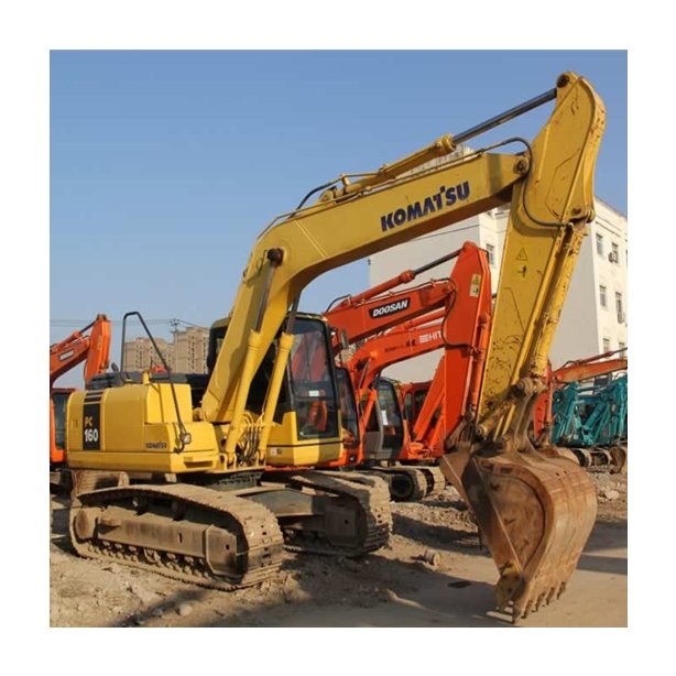 KOMATSU PC 160-7 16Ton Excavator Used In Shanghai Good Used Excavator Komatsu PC160-7 Digger Machine Secondhand Machinery
