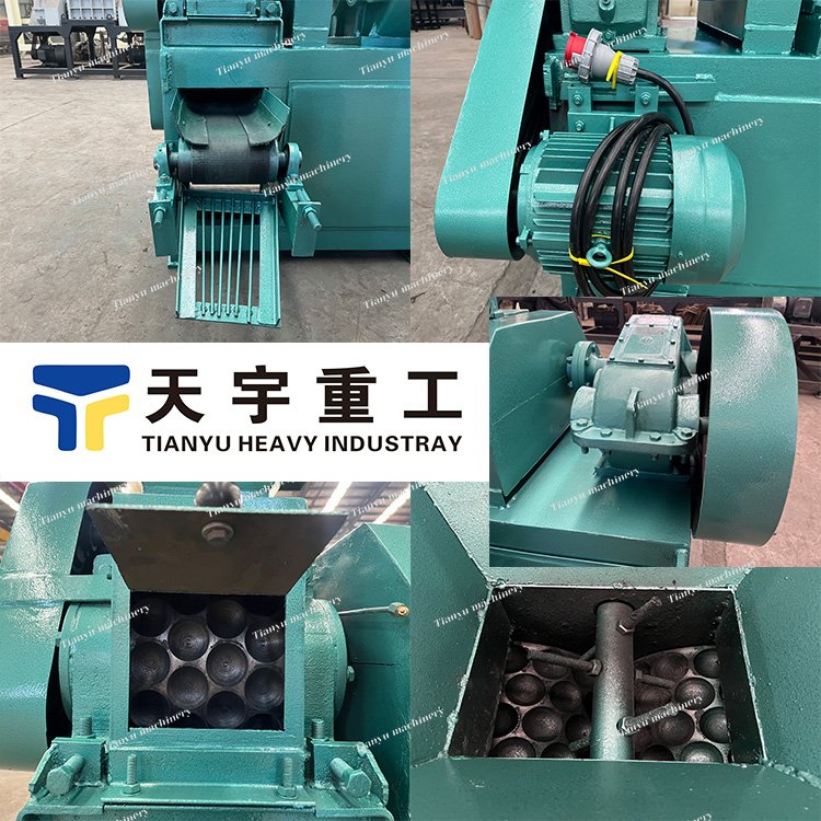 Professional Automatic Used Coal Ball Press Charcoal Various Shape Shape Briquette Making Machine Coal Sludge Ball Press Machine