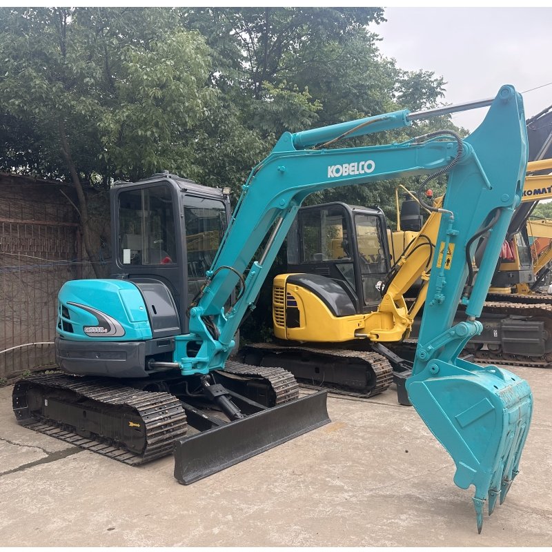 5.5ton crawler digger for sale good condition 2022 machine Japan mini used excavator kobelco sk55sr DPF 90% new