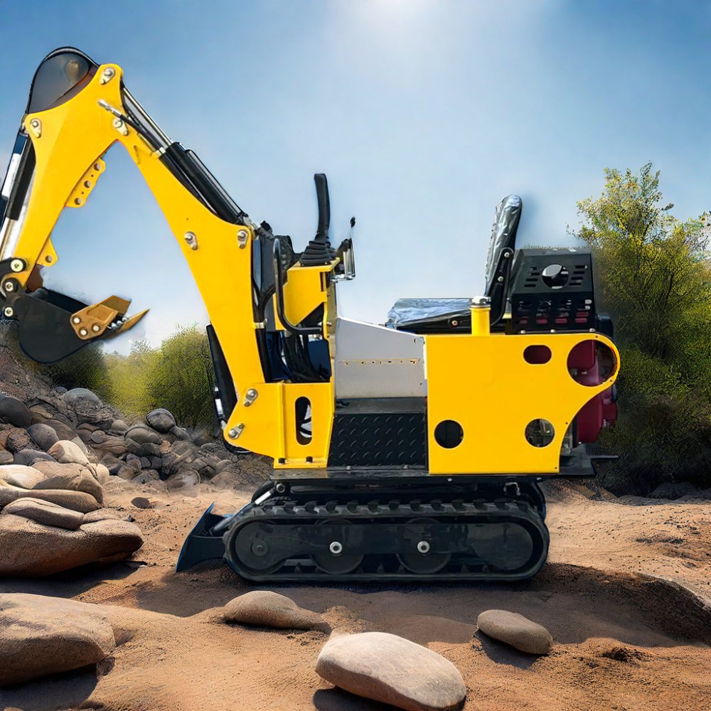 Langtu 1 Ton A Mini Excavator Price Crawler Wood Excavator Mini Excavators Engineering & Construction machinery