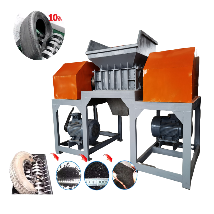 600 tire shredding machine 1200 tire cutting machine Automatic tire recycling machine