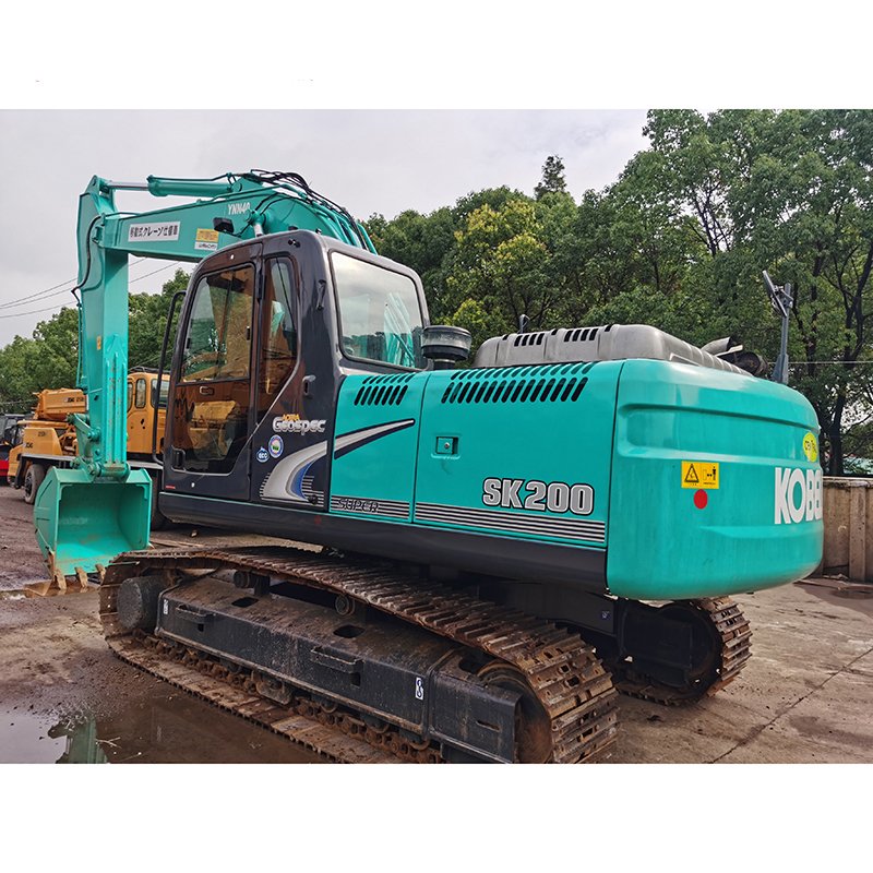 Factory Supply SK200 Large Mining Floating Mechanical Excavators Used Japanese Kobelco Digger Machine For Sale