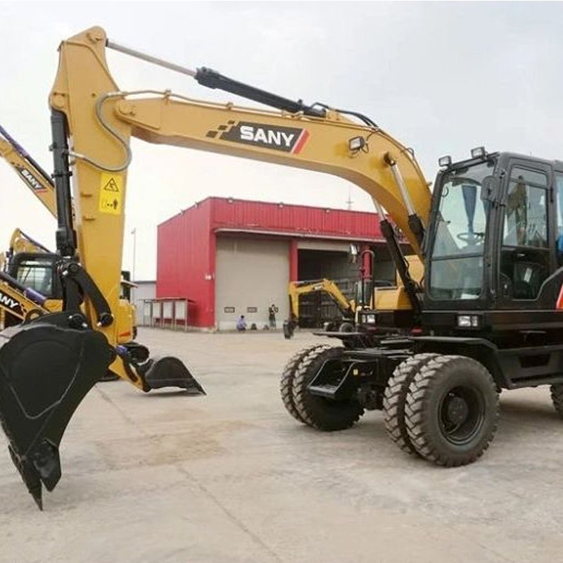 Used Sany SY155W Hydraulic Wheel Excavator For Sale 15 Ton SY155w SY155W-9 Excavator In China Stock