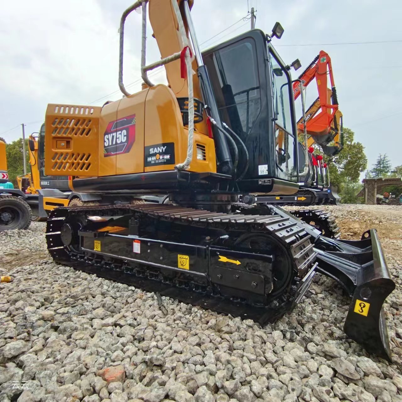 Used sany sy 75 sy60 excavator SANY sy75 heavy excavators machine for sale