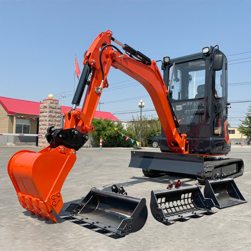 Kubota engine earth moving machinery 0.8 1 1.5 1.8 2.0 2.5 ton 3.5 Ton Crawler Diggers Cabin Mini Small Excavator