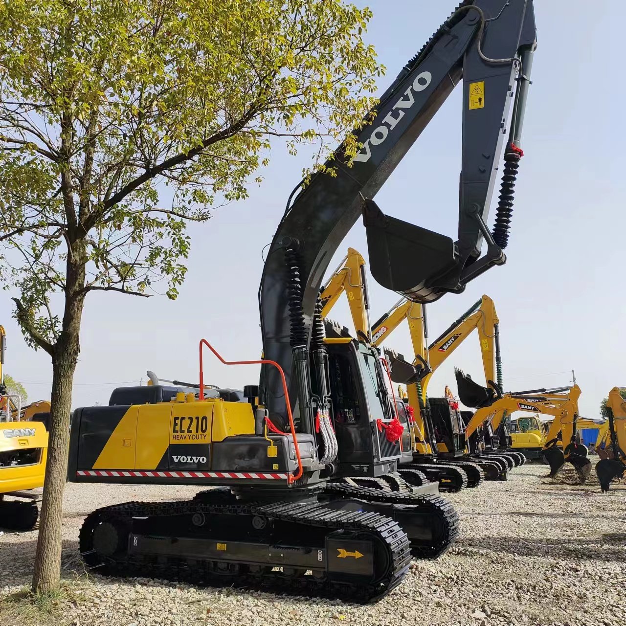 Used engineering construction machine hydraulic excavator VOLVO ec210 /21ton Medium Crawler Used Digger Excavators