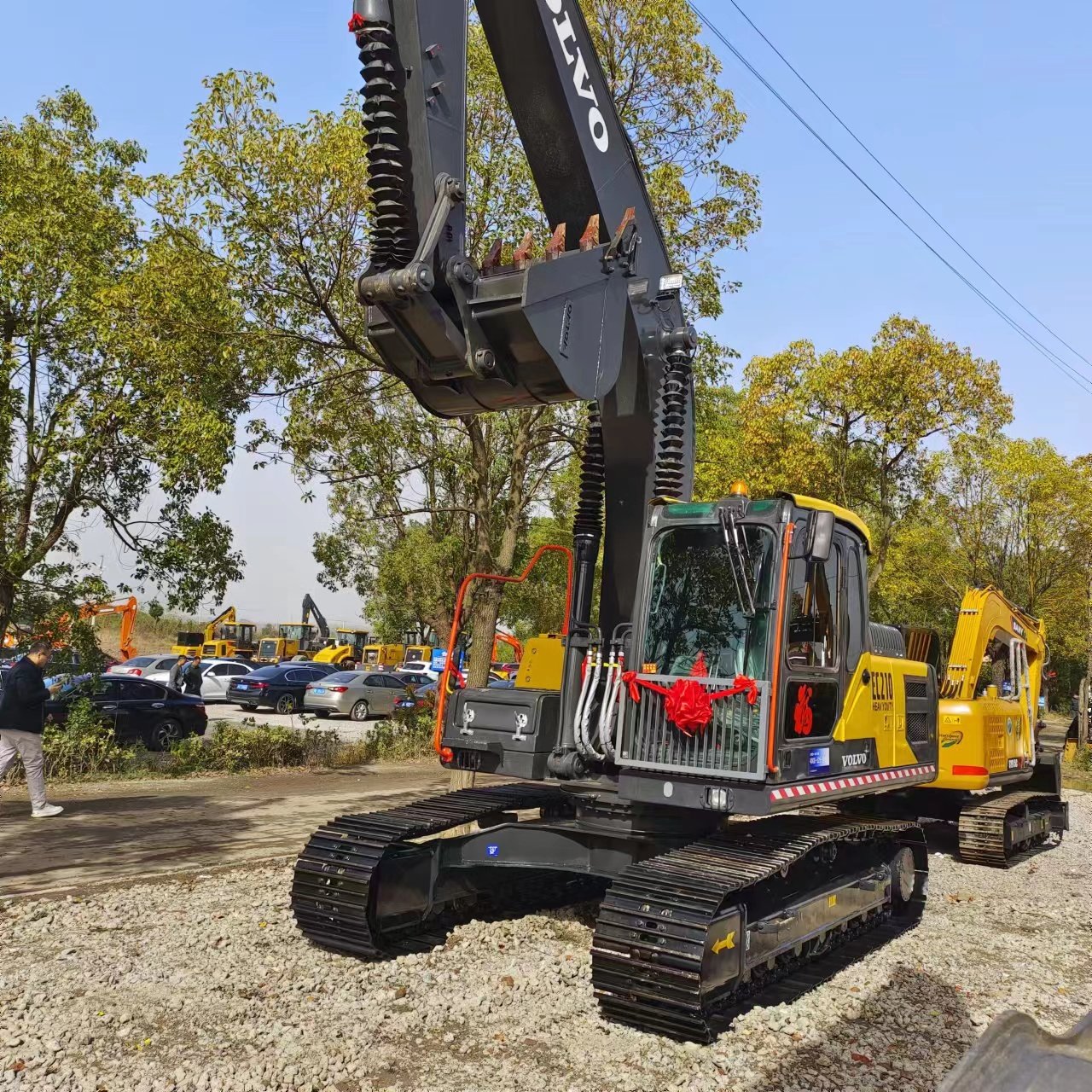 Used engineering construction machine hydraulic excavator VOLVO ec210 /21ton Medium Crawler Used Digger Excavators