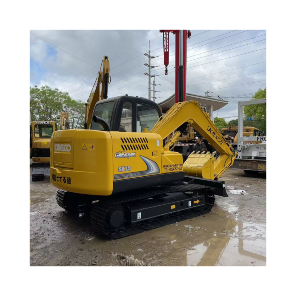 7 Ton Secondhand Construction Machinery Used Kobelco Sk75 in Good Condition with Low Price on Sale