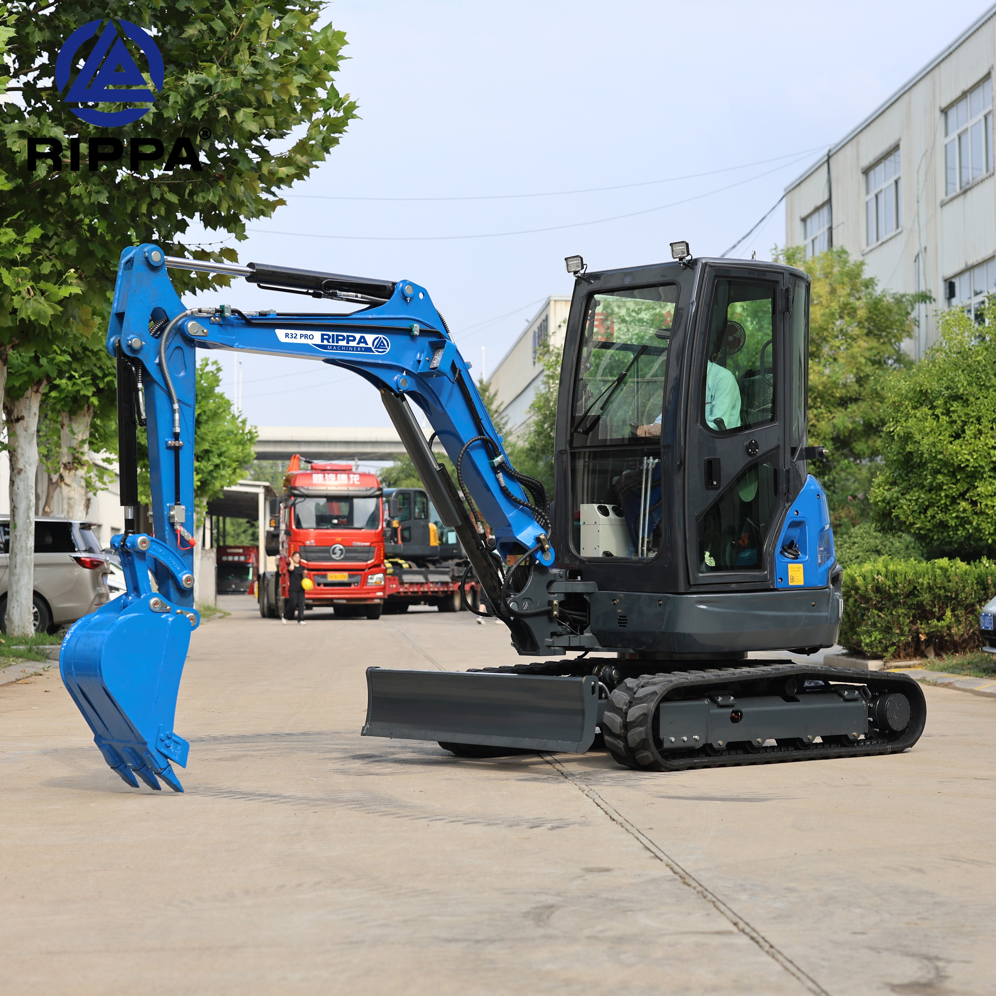 Farm Excavation Machine Rippa Mini Digger 3.5 Ton Hydraulic Mini Digger Small Excavator With Attachment