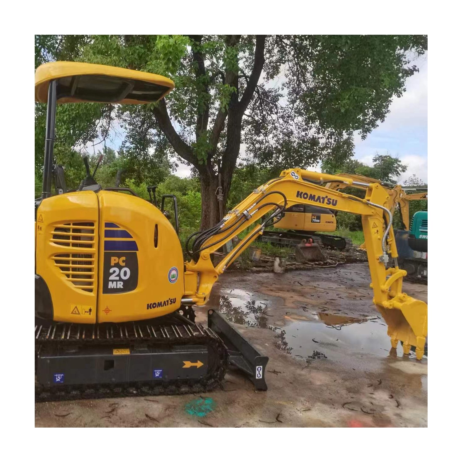 used komatsu pc20 excavator machine