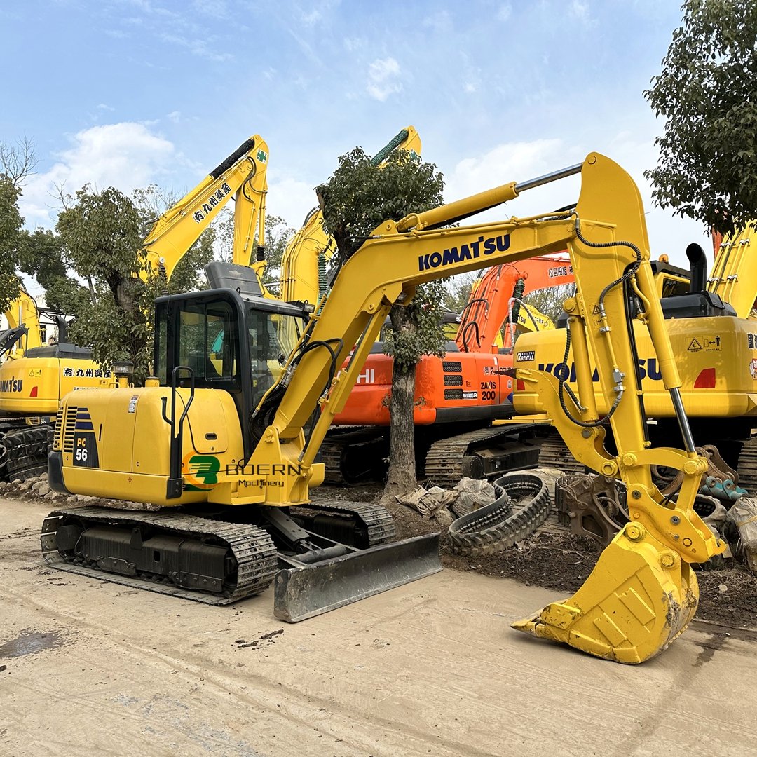 Good Condition Komatsu Used Mini pc56 pc56-7/Imported From Japan Excavator Machine used komatsu pc56