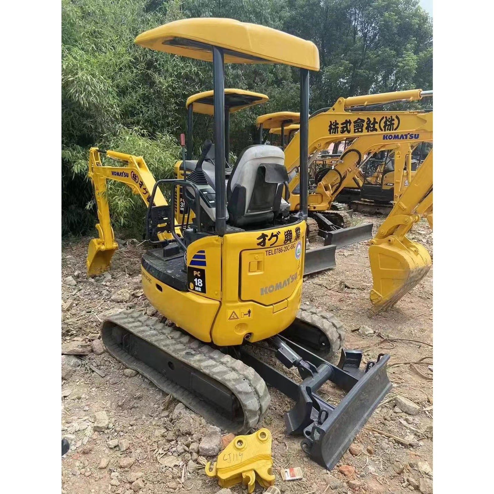 Second hand Komatsu pc18mr excavator good condition mini shape low working hours used KOMATSU PC18MR excavator in China