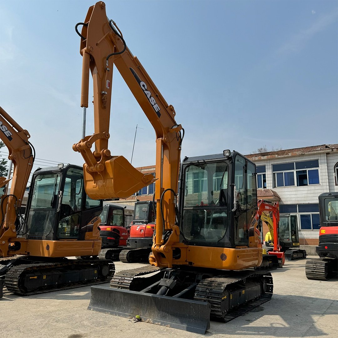Used mini CASE excavator CASE CX58C CX55B CX75 crawler 6 ton excavator Cheap and well maintained