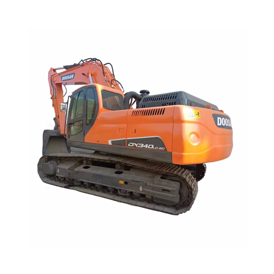 Large Doosan excavator dx340 Korea original dx340lc-9c used excavator low working hours construction machinery