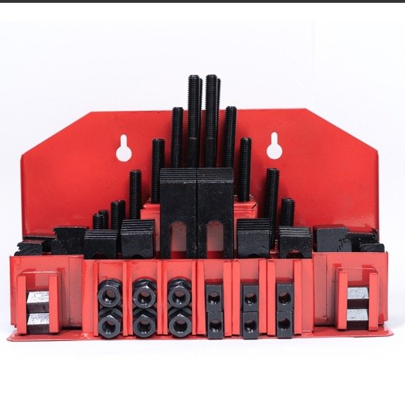 Hardening quality milling machine clamping set M8 M10 M12 M14 M16 58pcs mill clamp kit vice,clamping tool A3 material heat deal