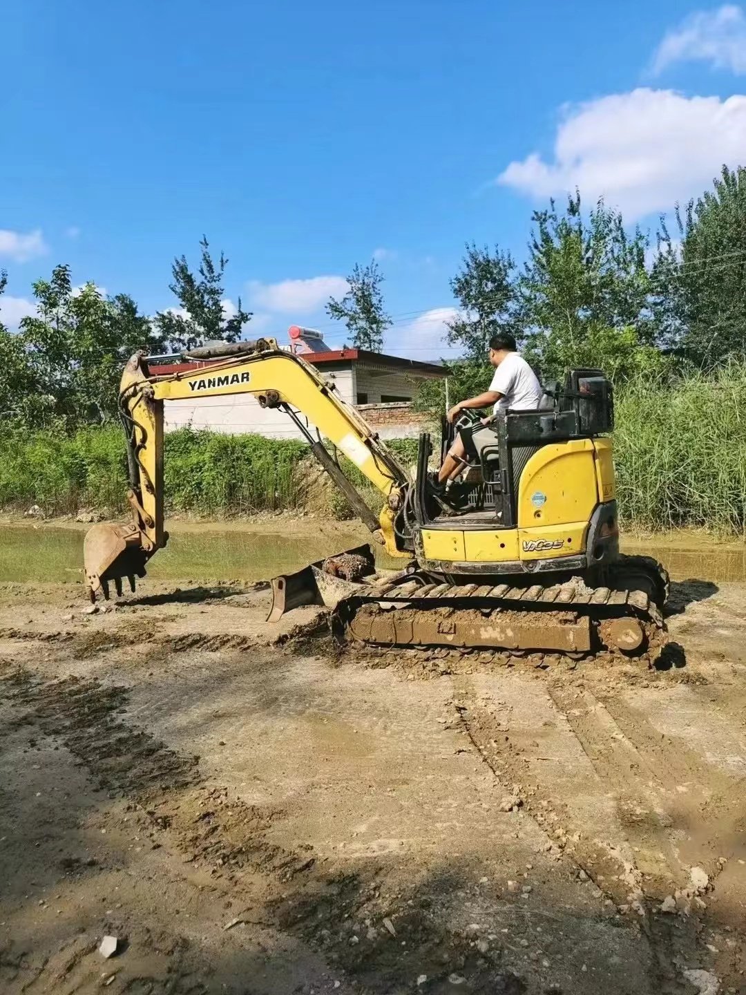 used machine mini excavator with yanmar motor 3.5ton small Vio35 yanmar 35 excavator