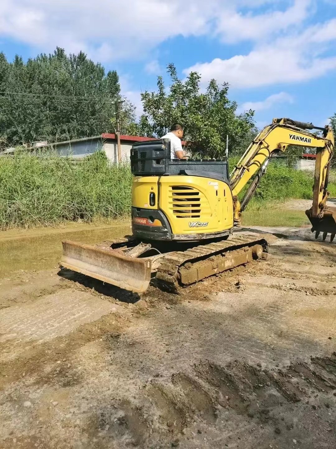 used machine mini excavator with yanmar motor 3.5ton small Vio35 yanmar 35 excavator