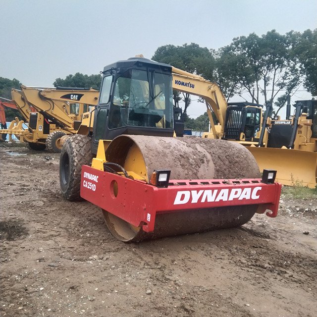 used Dynapac road rollers CA251D machine sale in low price in china Second-Hand Construction Equipment Dynapac Road Roller