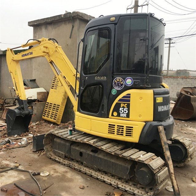 used Japan Komatsu PC55MR2 Mini Excavator hot sale Mini Excavator Digging Machine for Sale pc55 hydraulic excavators