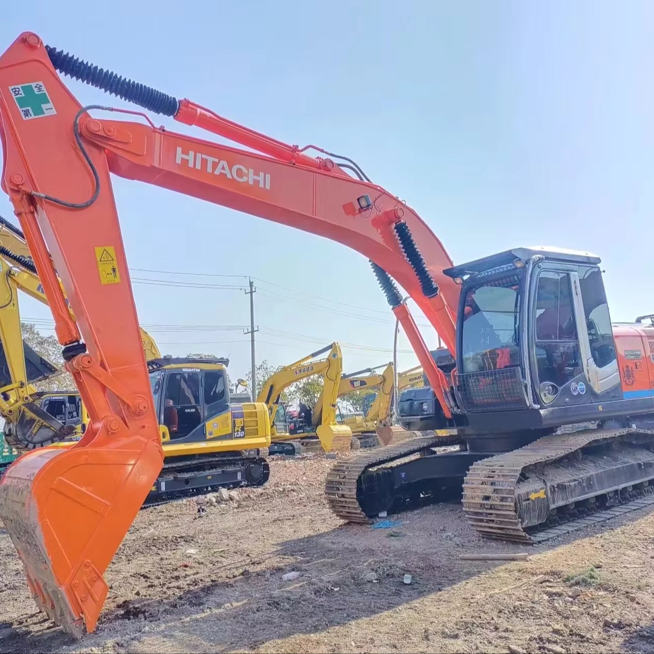 High quality and low price Excavator Secondhand Machine Using For Road Work Original Construction Hitachi Zx200