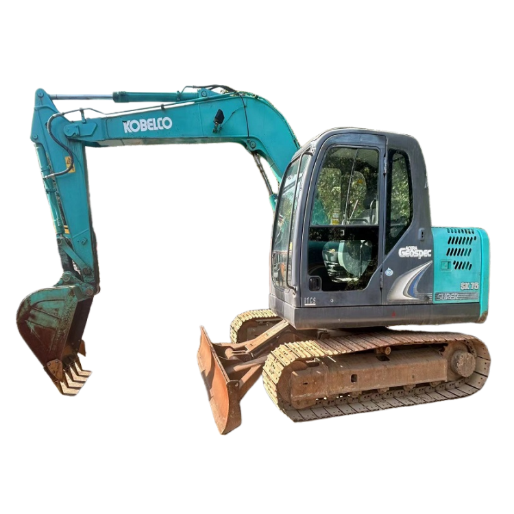 small size excavator Used Japan construction automation Kobelco SK75 excavator 6ton for sale